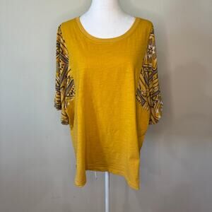 Weekend by Suzanne Betro Yellow Shirt - Women's 2X